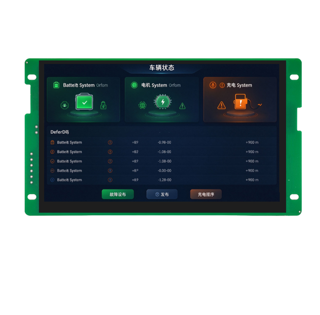 HYW070FF 7寸485modbus高性能电容车载串口屏 支持WiFi